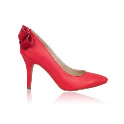 Pantofi piele naturala Jessie Rosu Coral - sau Orice Culoare